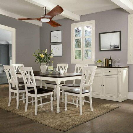 CROSLEY 7 Piece Shelby Dining Set, White KF20001-WH
